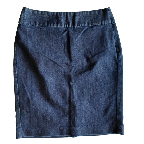 Tommy Hilfiger Dark Wash Denim Pencil Skirt Size 4 - Picture 1 of 4